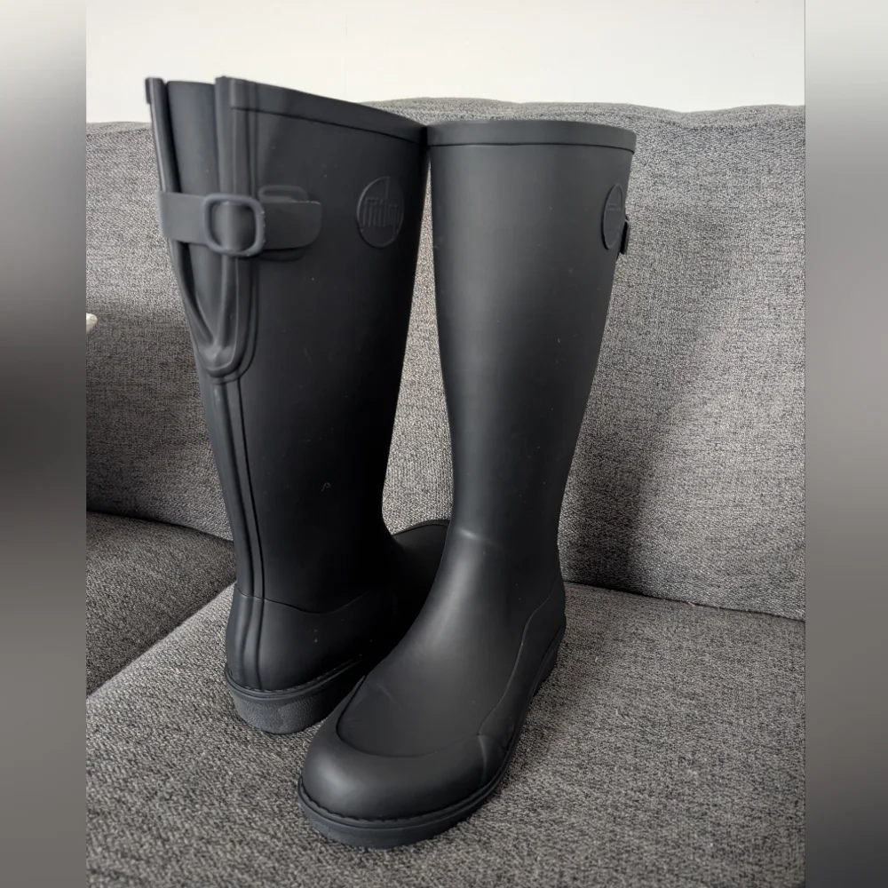 Fitflop Women's Tall Black Rain Boots